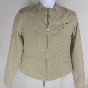 Women's Size Medium Harley Davidson Tan Jacket